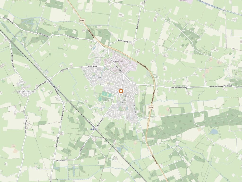 Plattegrond van Heino in Overijssel