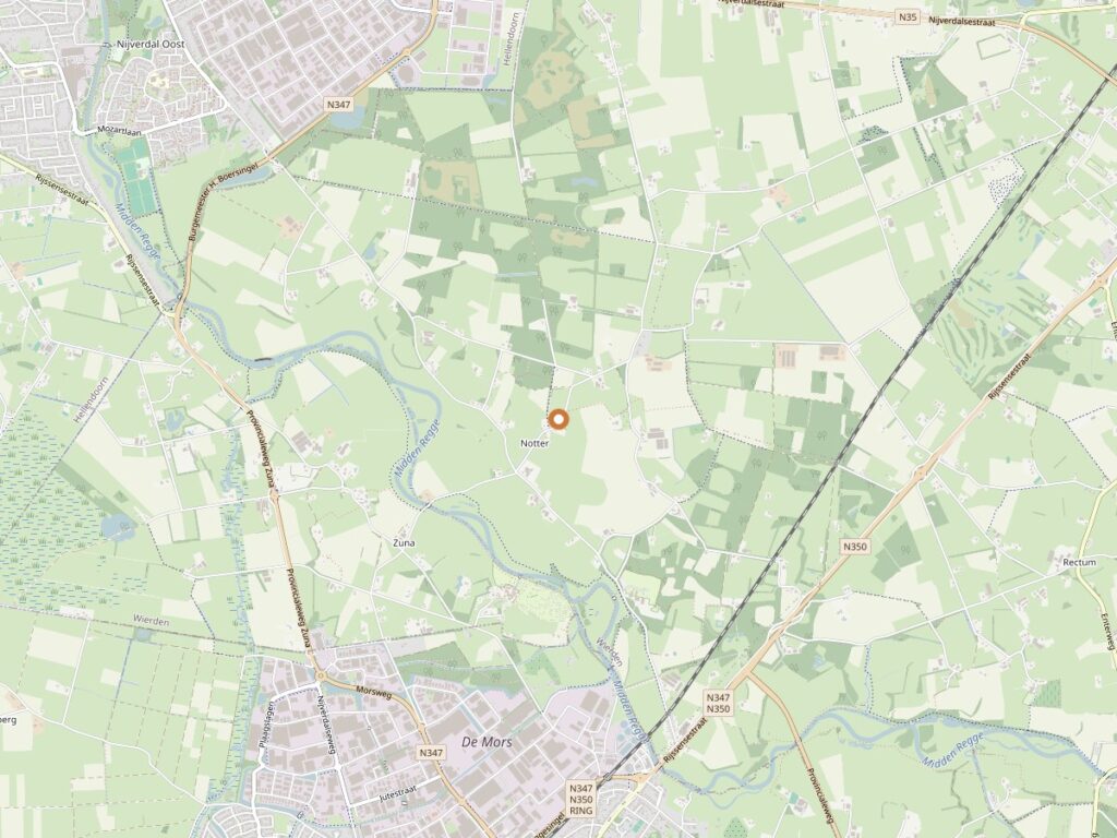 Plattegrond van Notter in Overijssel