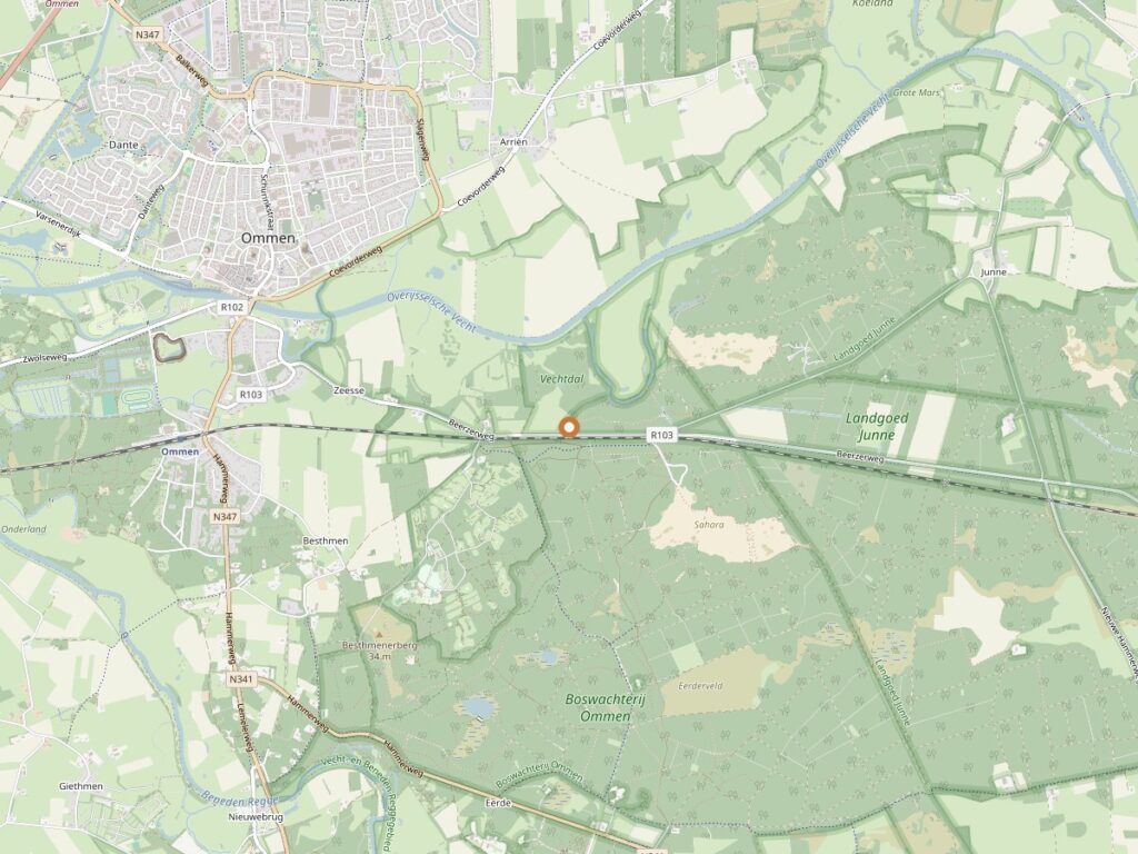 Plattegrond van Ommen in Overijssel