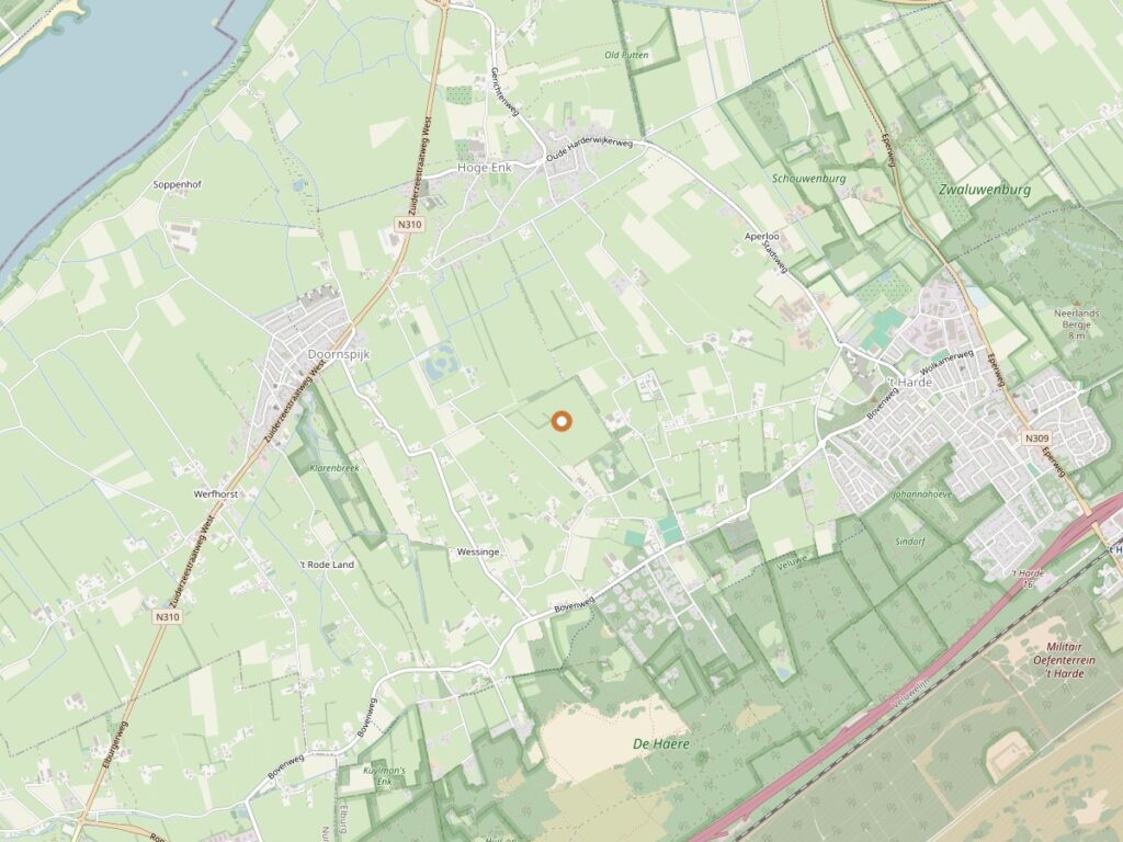 Plattegrond van Elburg voor zanger boeken in Gelderland